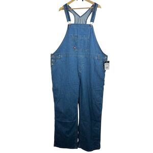 Dickies Bib Overalls‎ sz 2X Large Blue Relaxed Fit Straight Leg utility 90s